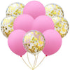 10pcs/pack Inflatable Ball Toy 10 inch Birthday Wedding Pink Rose Gold Balloon Toy Inflatable Cartoon Hat Children Party Toy Hat